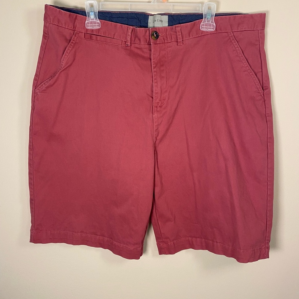 Jachs‎ Men's Nantucket Red Shorts Flat Front Size 40 - Preppy Boating Nautical